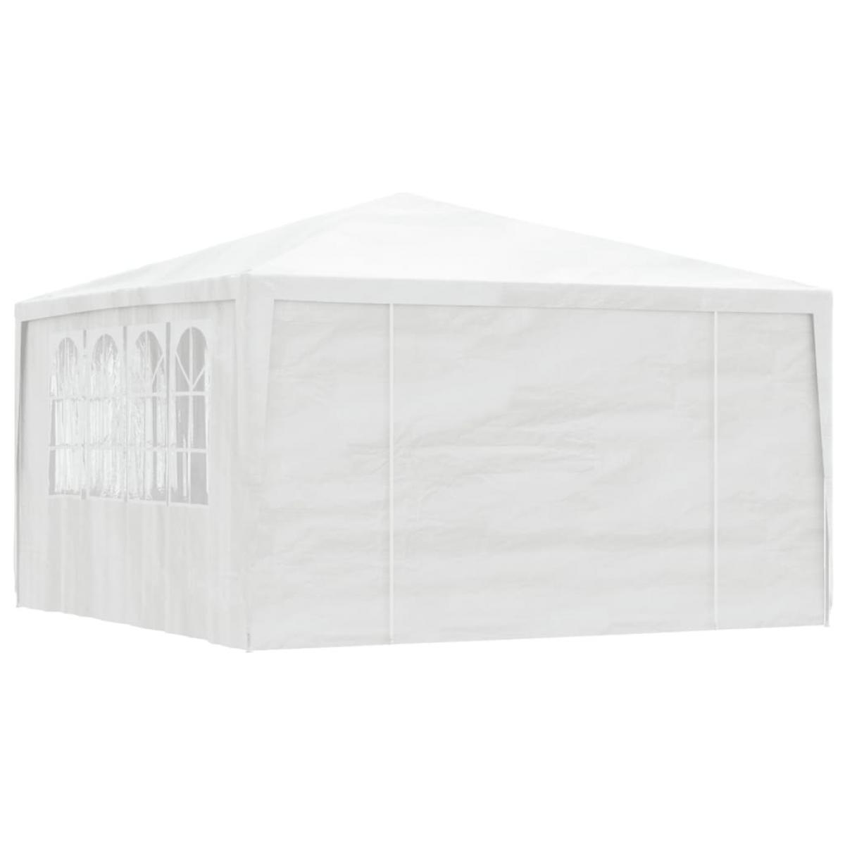 Carpa profesional para fiestas con paredes blanco 90 g/m² 4x4 m