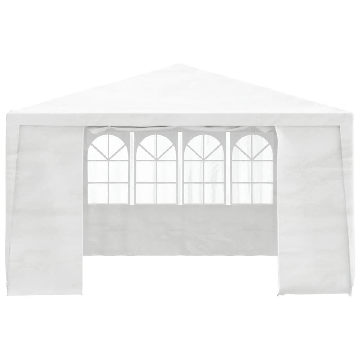 Carpa profesional para fiestas con paredes blanco 90 g/m² 4x4 m