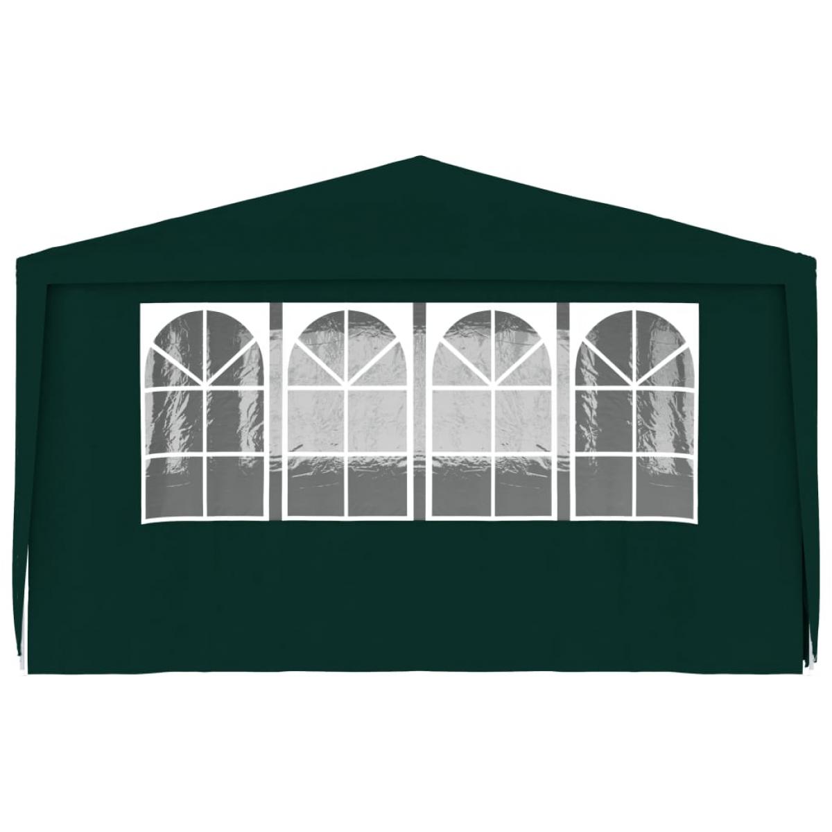 Carpa profesional para fiestas con paredes verde 90 g/m² 4x6 m