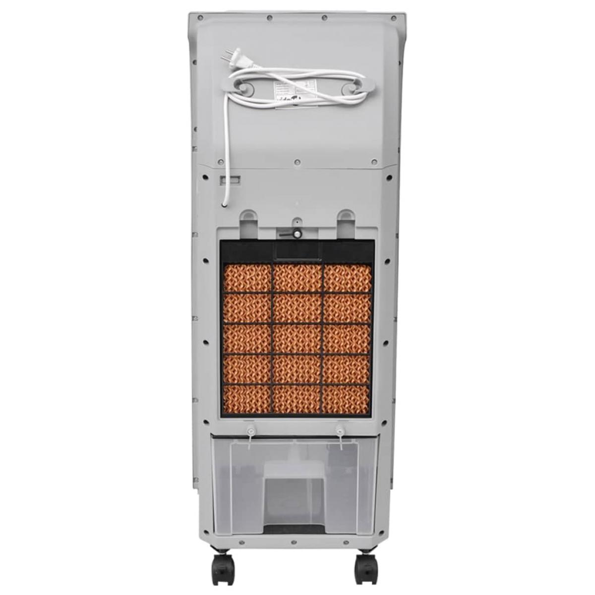 Enfriador de aire portátil 120 W 8 L 385 m³/h 37,5x35x94,5 cm