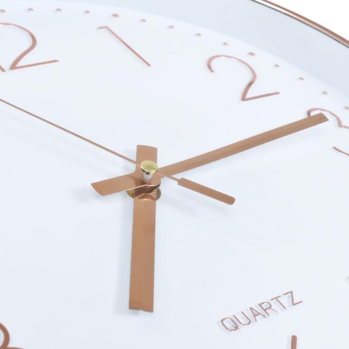 Reloj de pared 30 cm rosa dorado