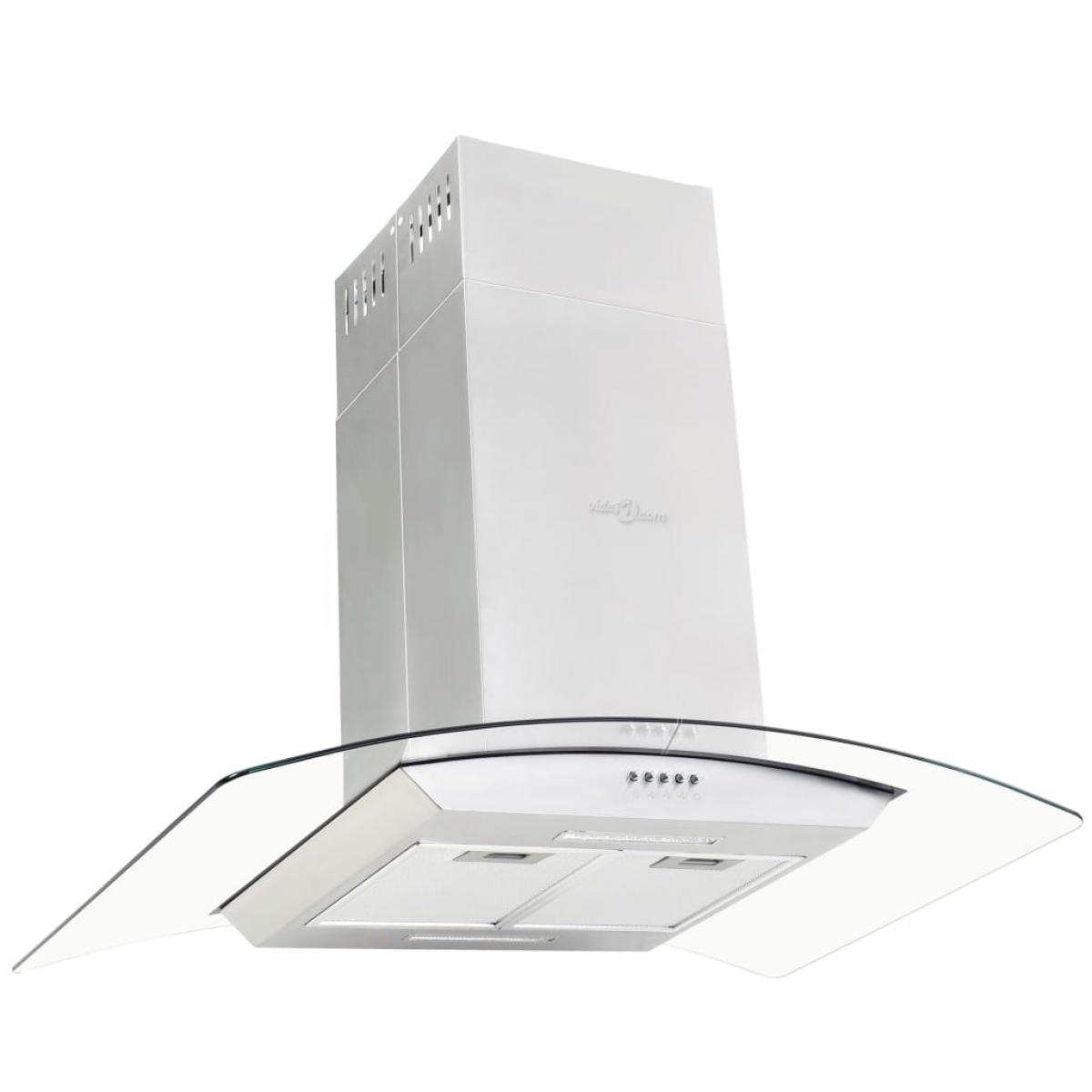 Campana extractora de techo 90 cm acero inoxidable 756 m³/h LED