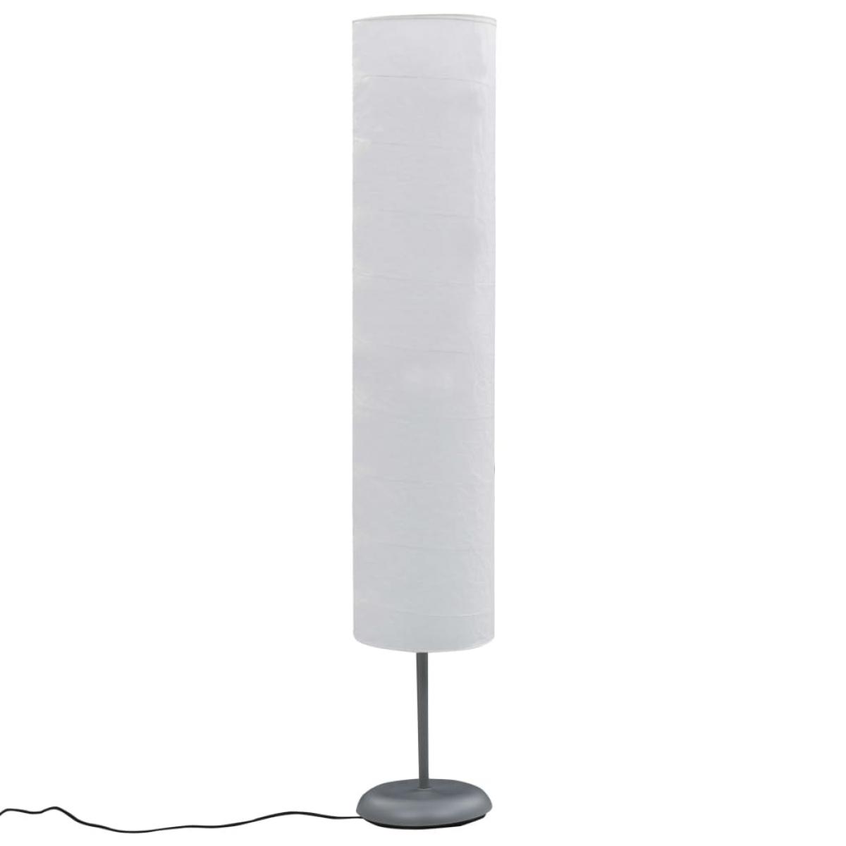 Lámpara de pie con soporte blanco E27 121 cm