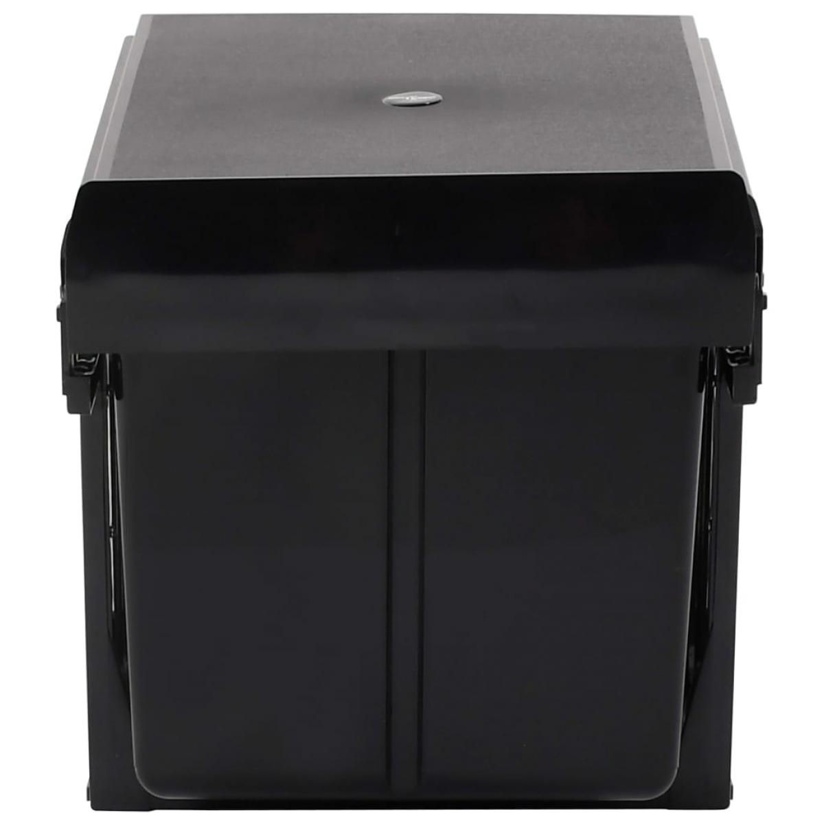 Cubo de basura de cocina extraíble reciclaje cierre suave 36 L