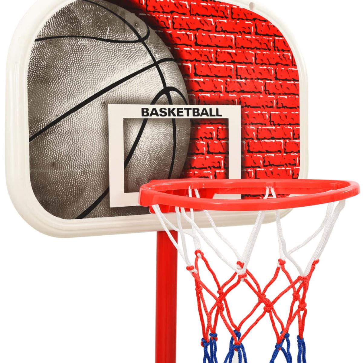 Juego de canasta de baloncesto portátil ajustable 138,5-166 cm