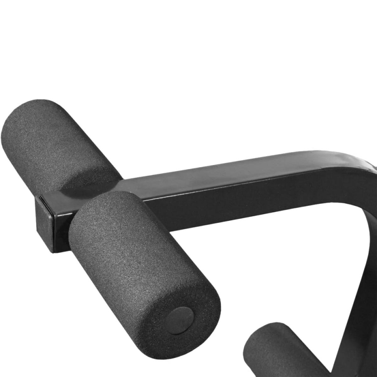 Banco de pesas de gimnasio negro