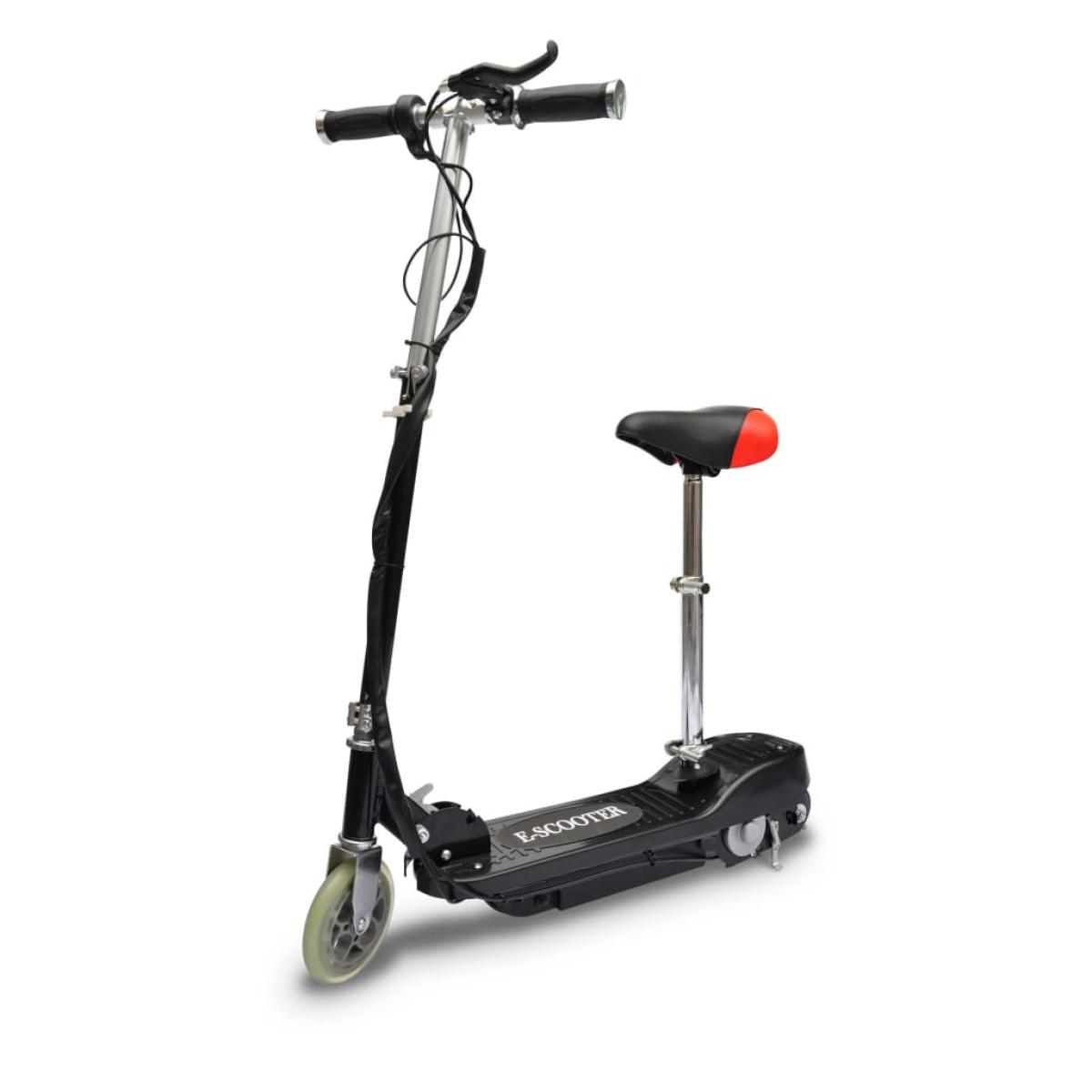 Patinete eléctrico con asiento 120 W negro
