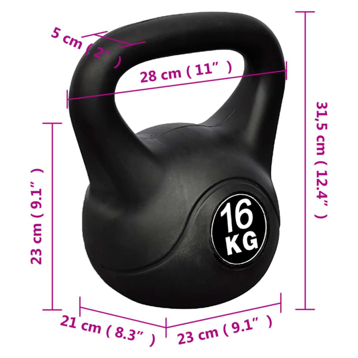 Pesa kettlebell 16 kg