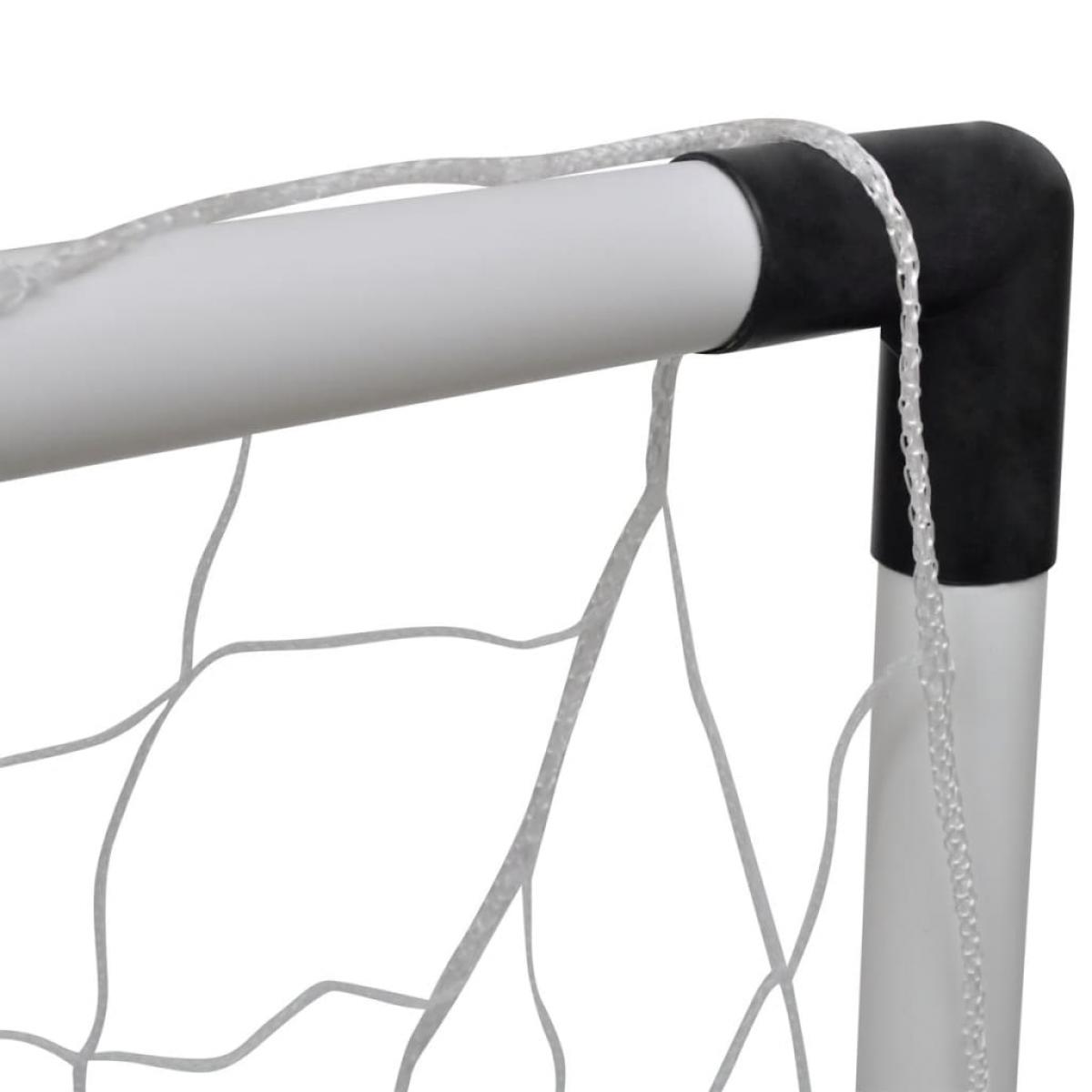 Set de porterías de fútbol mini 2 uds para niños 91,5x48x61 cm