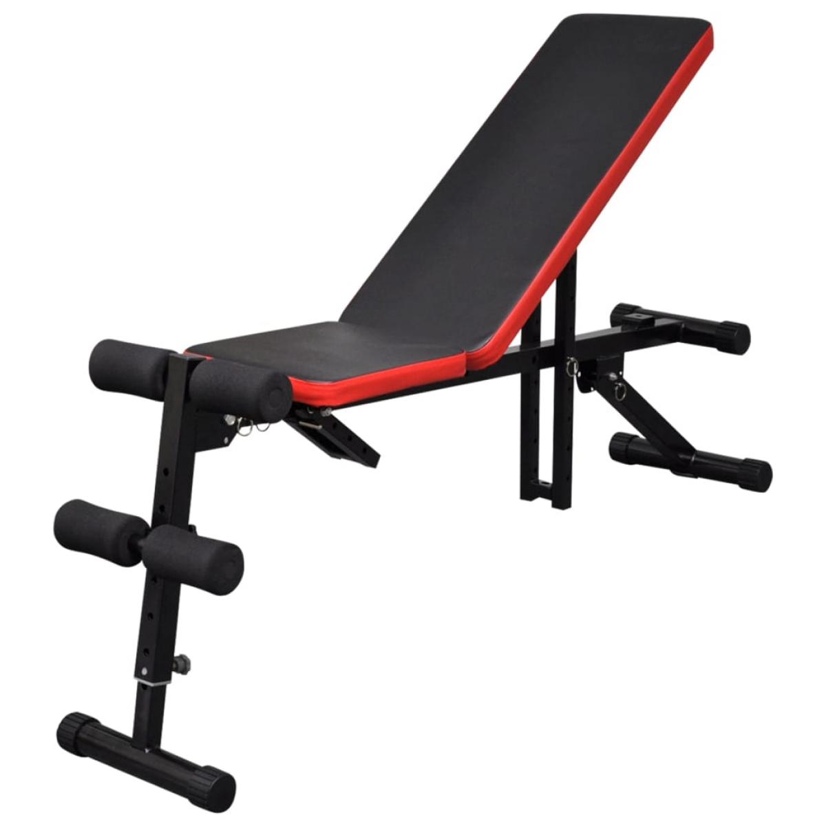 Banco de abdominales ajustable multi-posición 