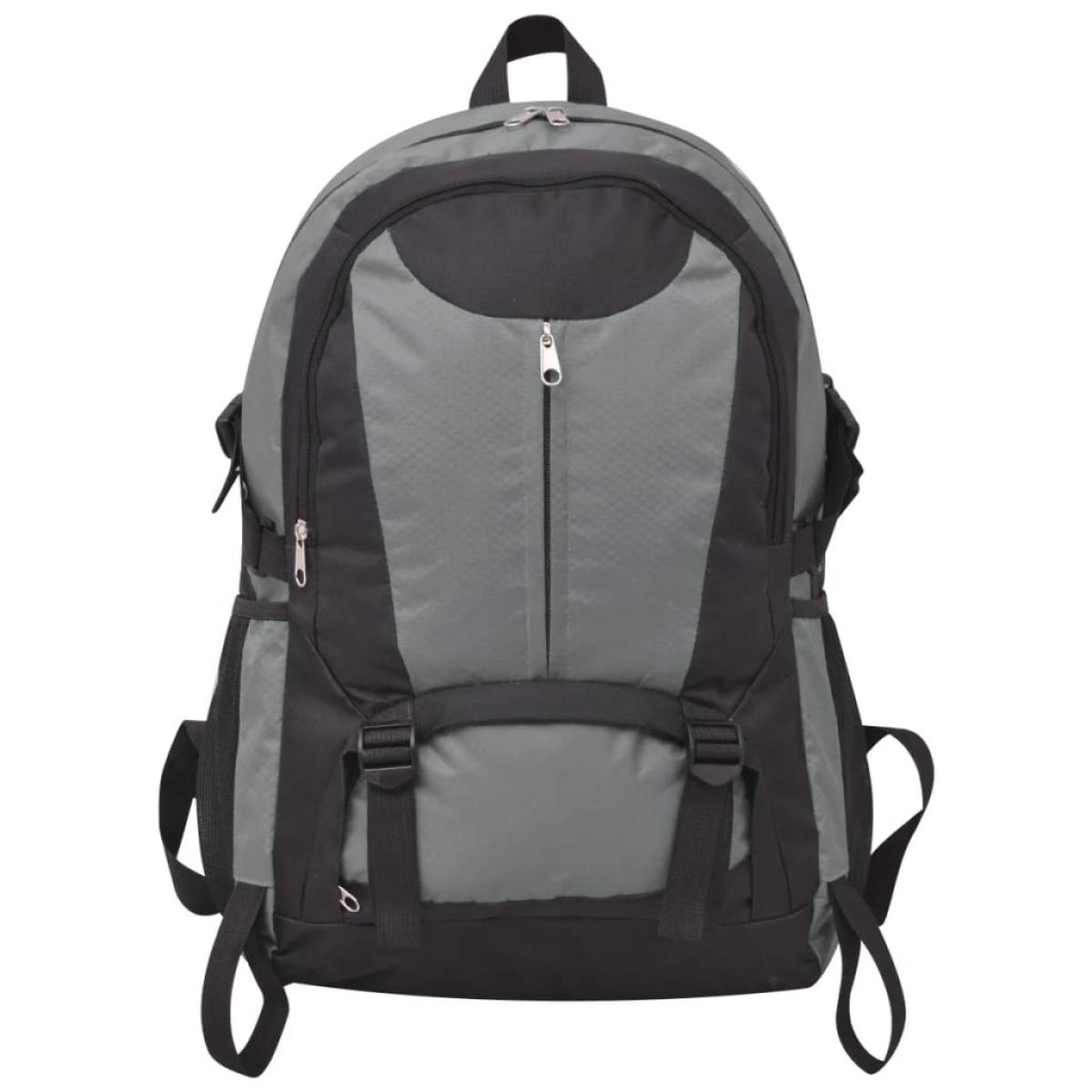 Mochila de senderismo 40 L negro y gris