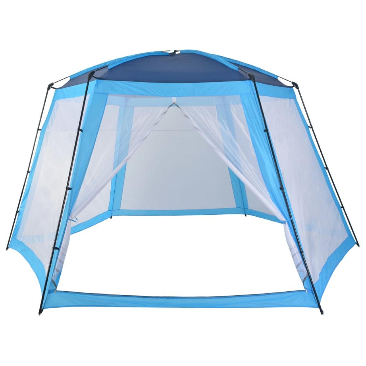 Carpa para piscina de tela azul 500x433x250 cm