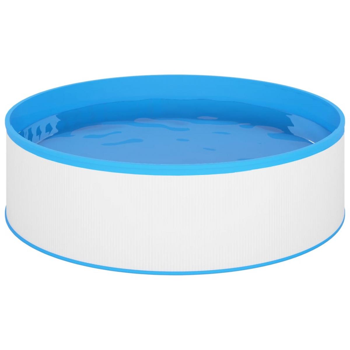 Piscina de chapoteo blanca 350x90 cm