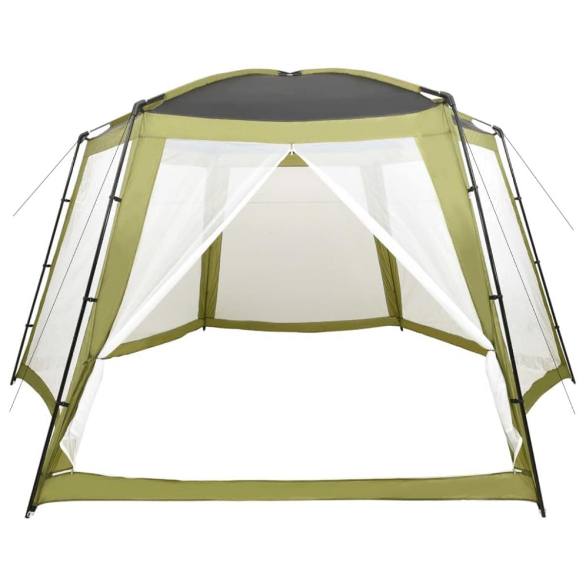 Carpa para piscina de tela verde 590x520x250 cm