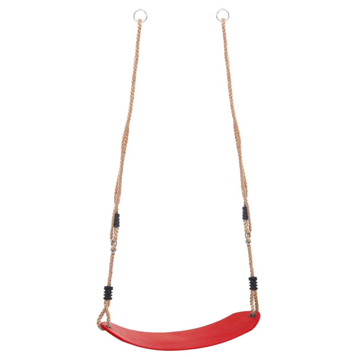 Columpio de asiento para niños rojo