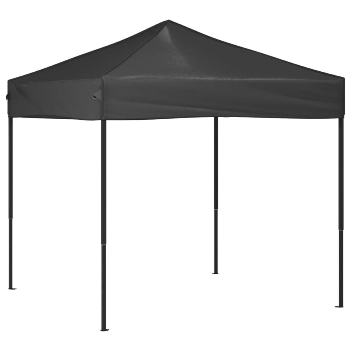 Carpa para fiestas plegable gris antracita 2x2 m