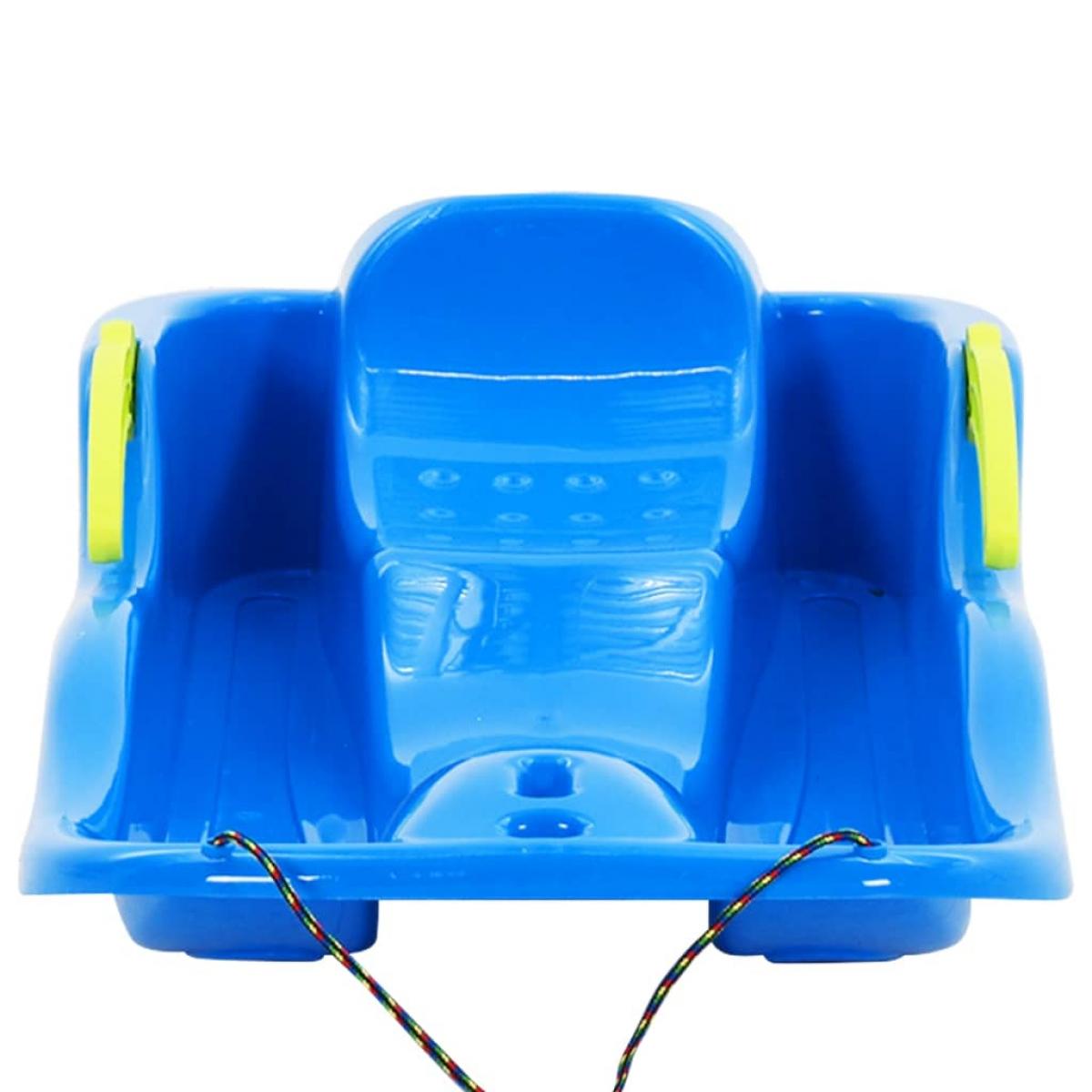 Trineo con frenos polipropileno azul 87x40x18 cm