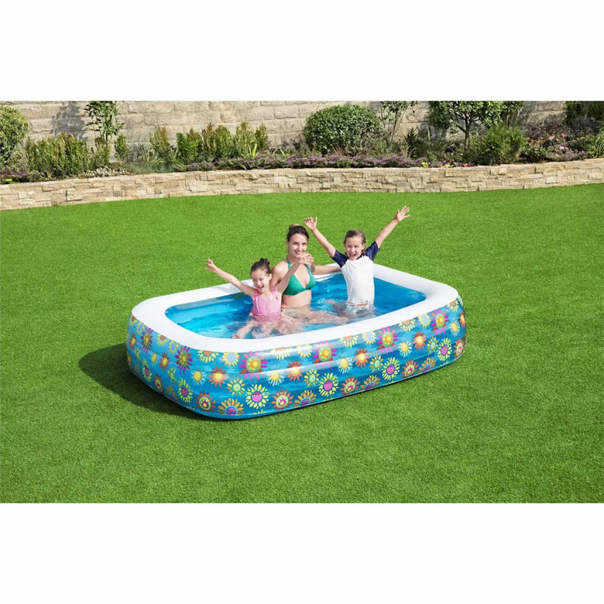 Bestway Piscina hinchable infantil azul 229x152x56 cm