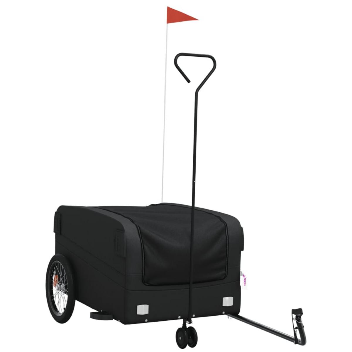 Remolque para bicicleta hierro negro 45 kg