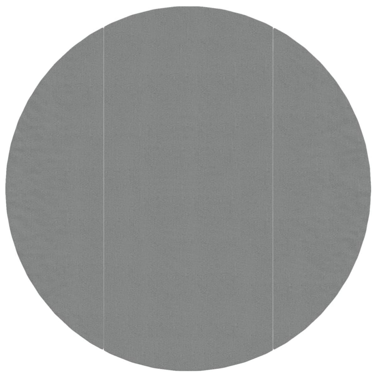 Tapiz de suelo piscina geotextil de poliéster gris claro Ø366cm