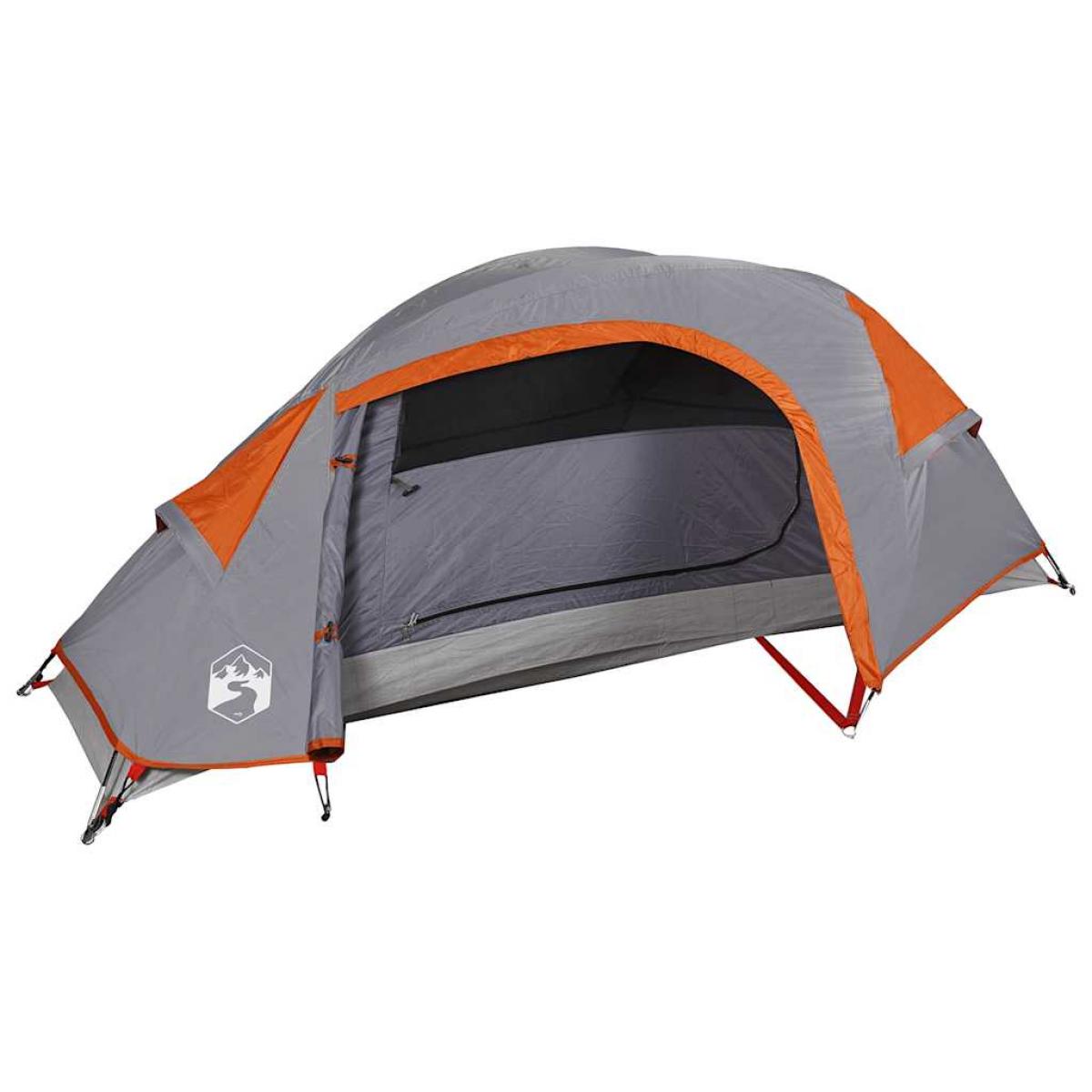 Tienda de campaña iglú para 1 persona impermeable naranja