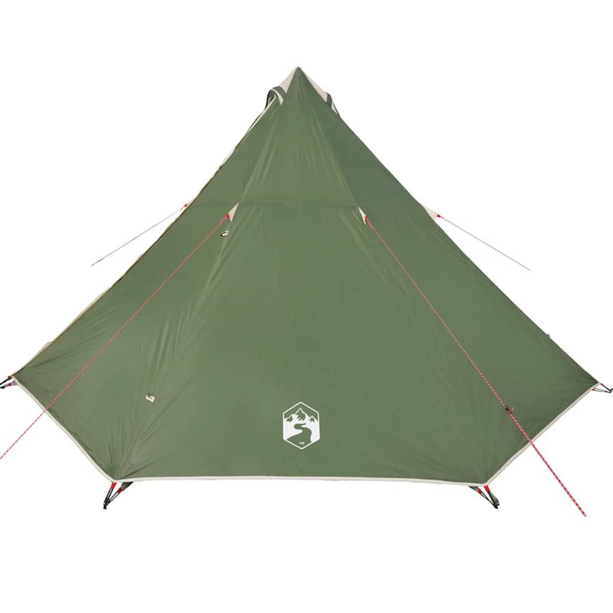 Tienda de campaña familiar tipi 8 personas impermeable verde