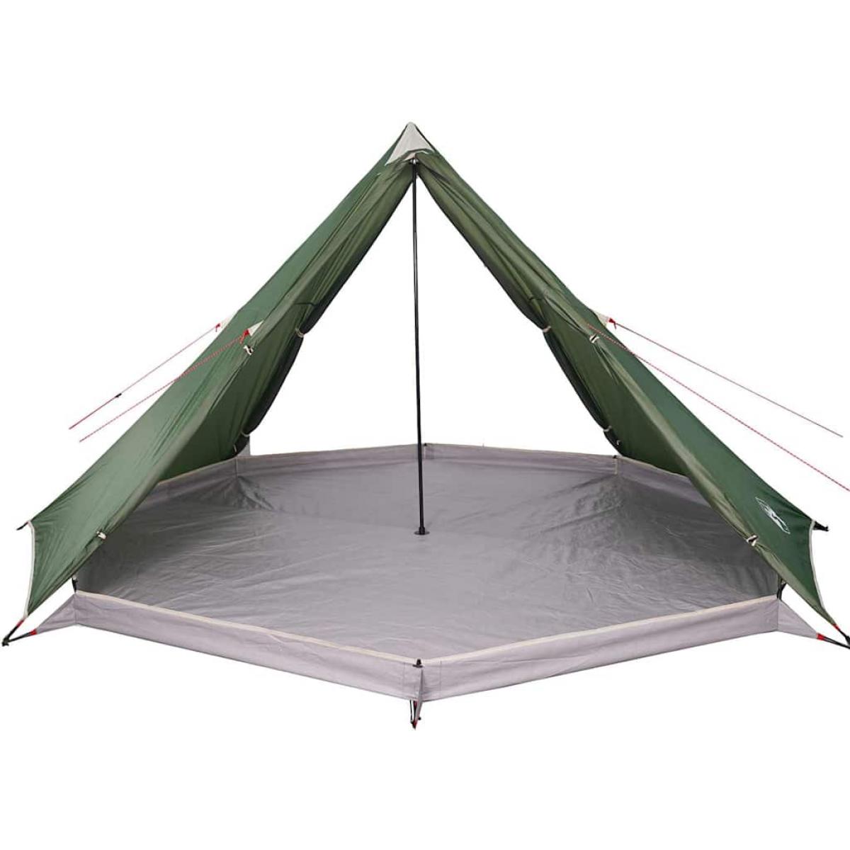 Tienda de campaña familiar tipi 8 personas impermeable verde
