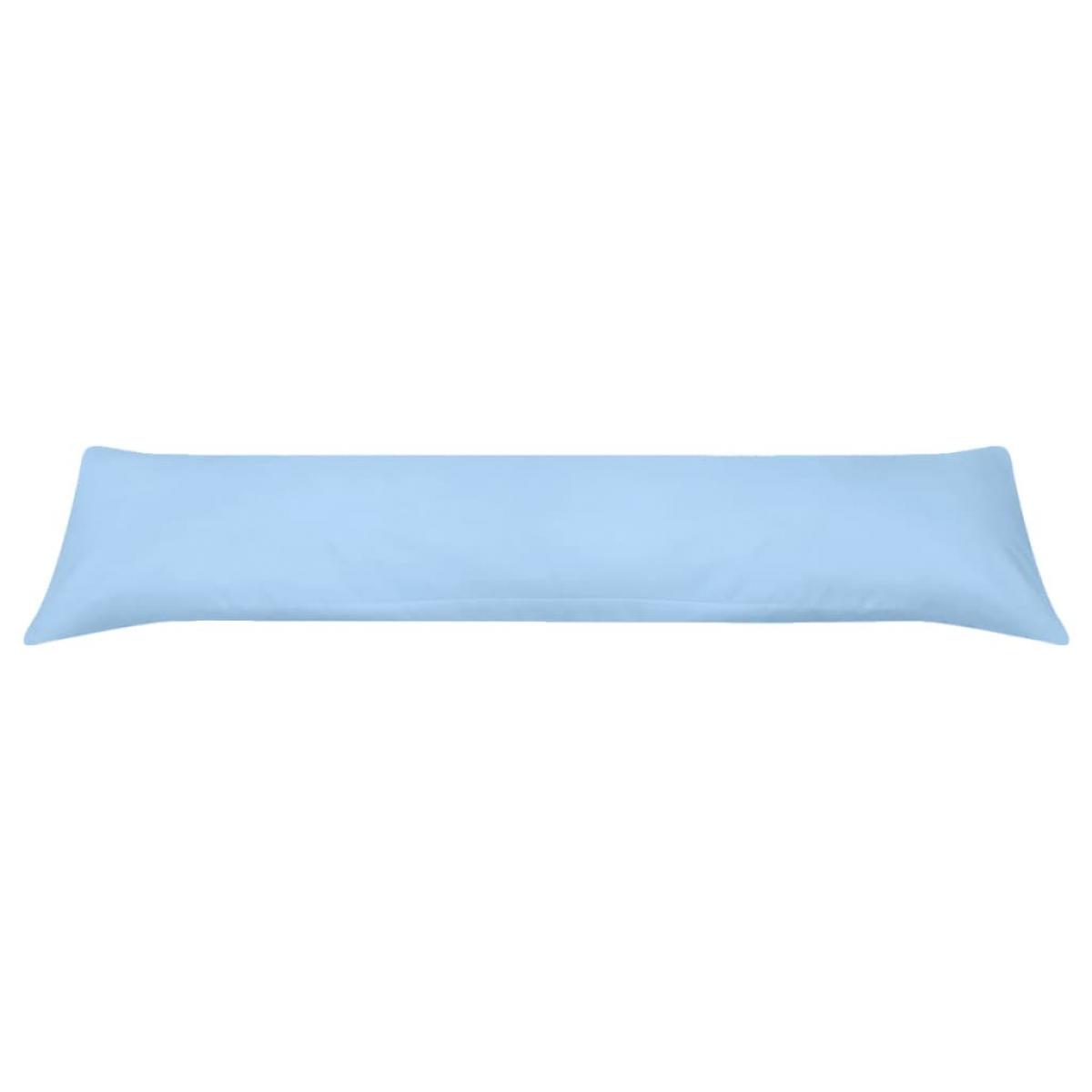 Almohada corporal para dormir de lado 40x145 cm azul
