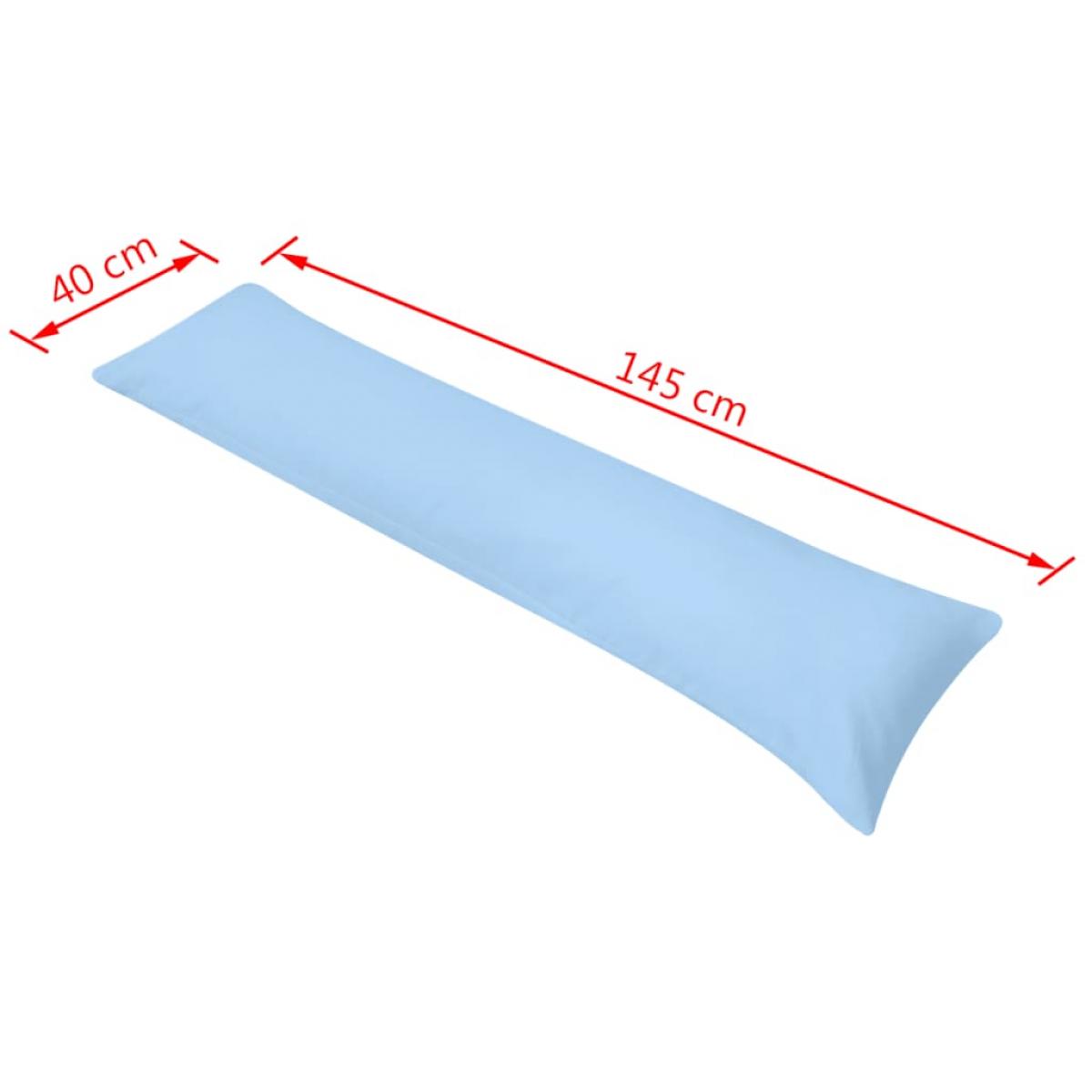 Almohada corporal para dormir de lado 40x145 cm azul