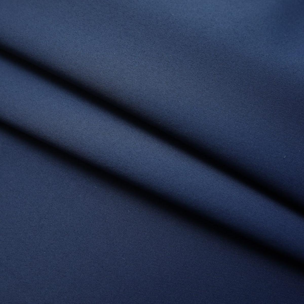 Cortina opaca con ganchos azul 290x245 cm