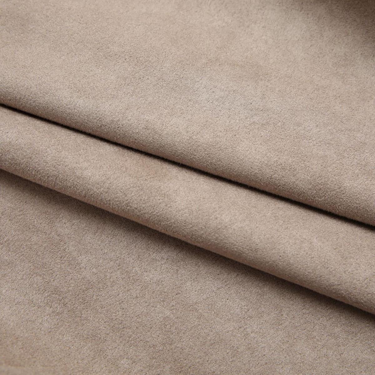 Cortinas opacas con ganchos 2 piezas gris topo 140x245 cm