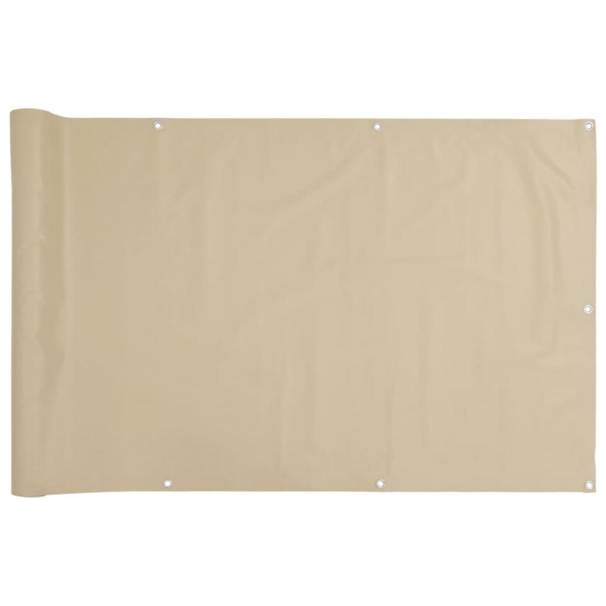 Toldo para balcón tela oxford beige 120x400 cm