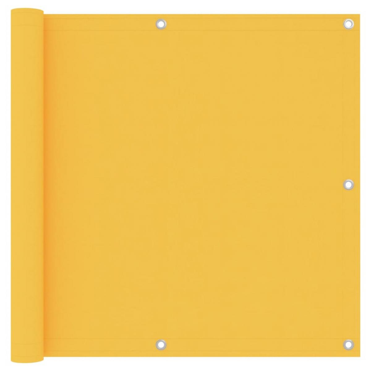 Toldo para balcón tela oxford amarillo 90x400 cm