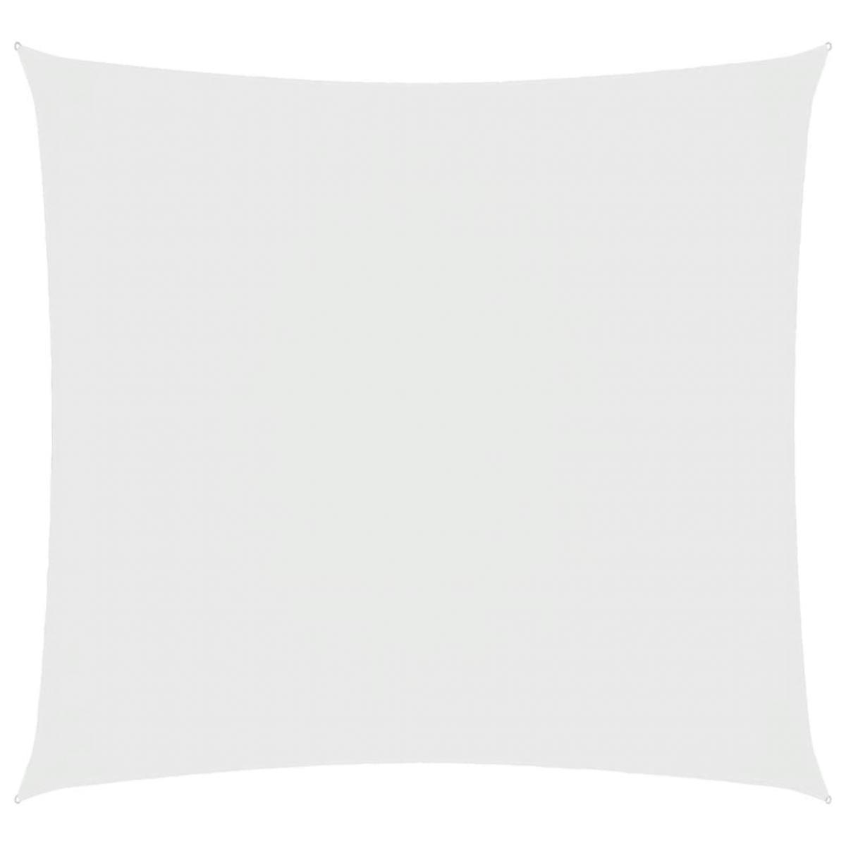 Toldo de vela cuadrado tela Oxford blanco 7x7 m