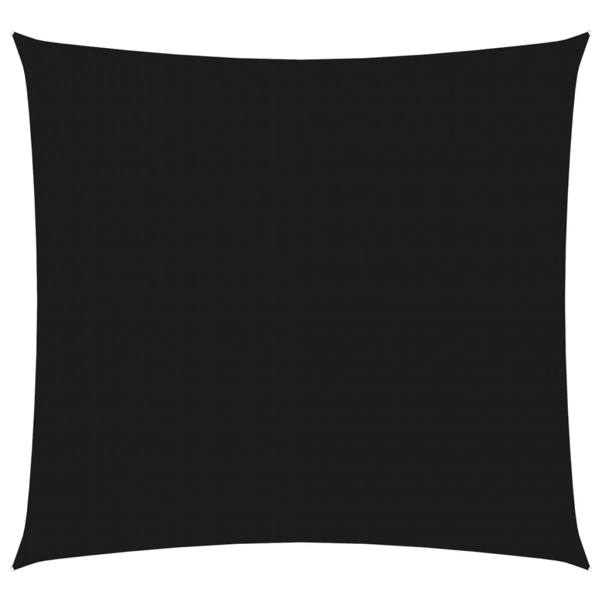 Toldo de vela cuadrado tela Oxford negro 3x3 m