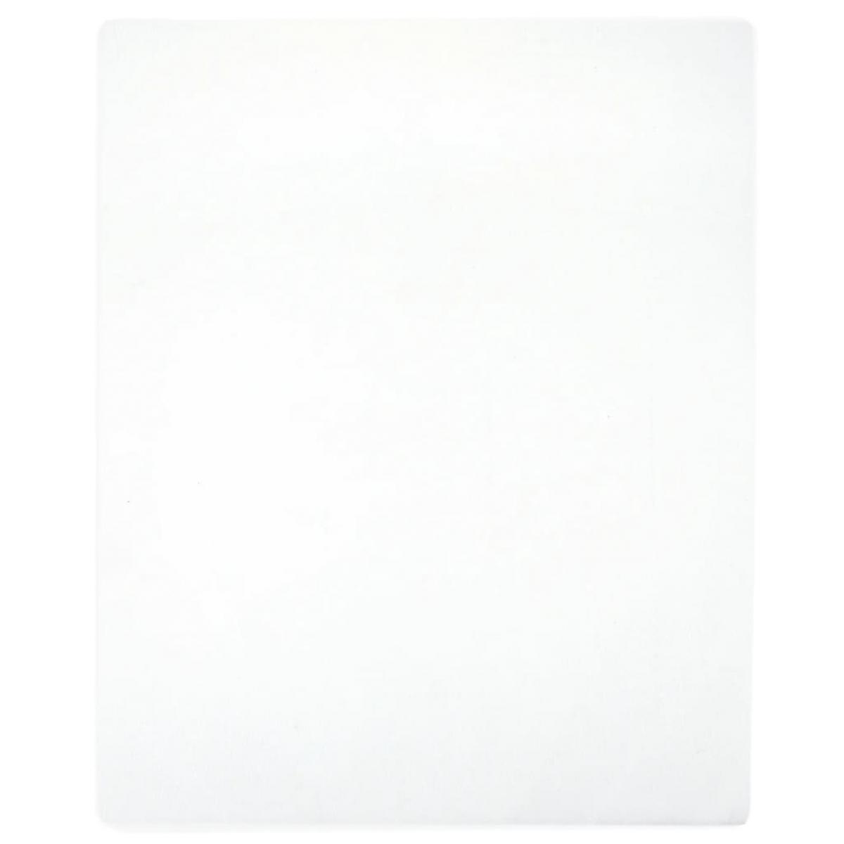 Sábana bajera jersey algodón blanco 140x200cm