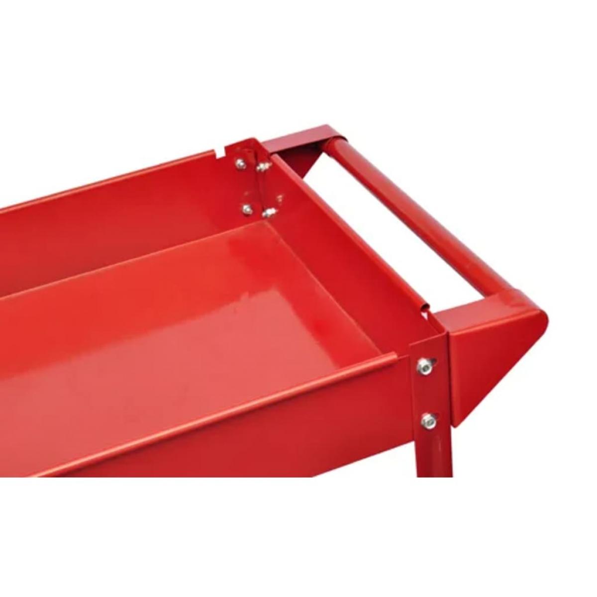 Carrito de herramientas de taller rojo 100 kg