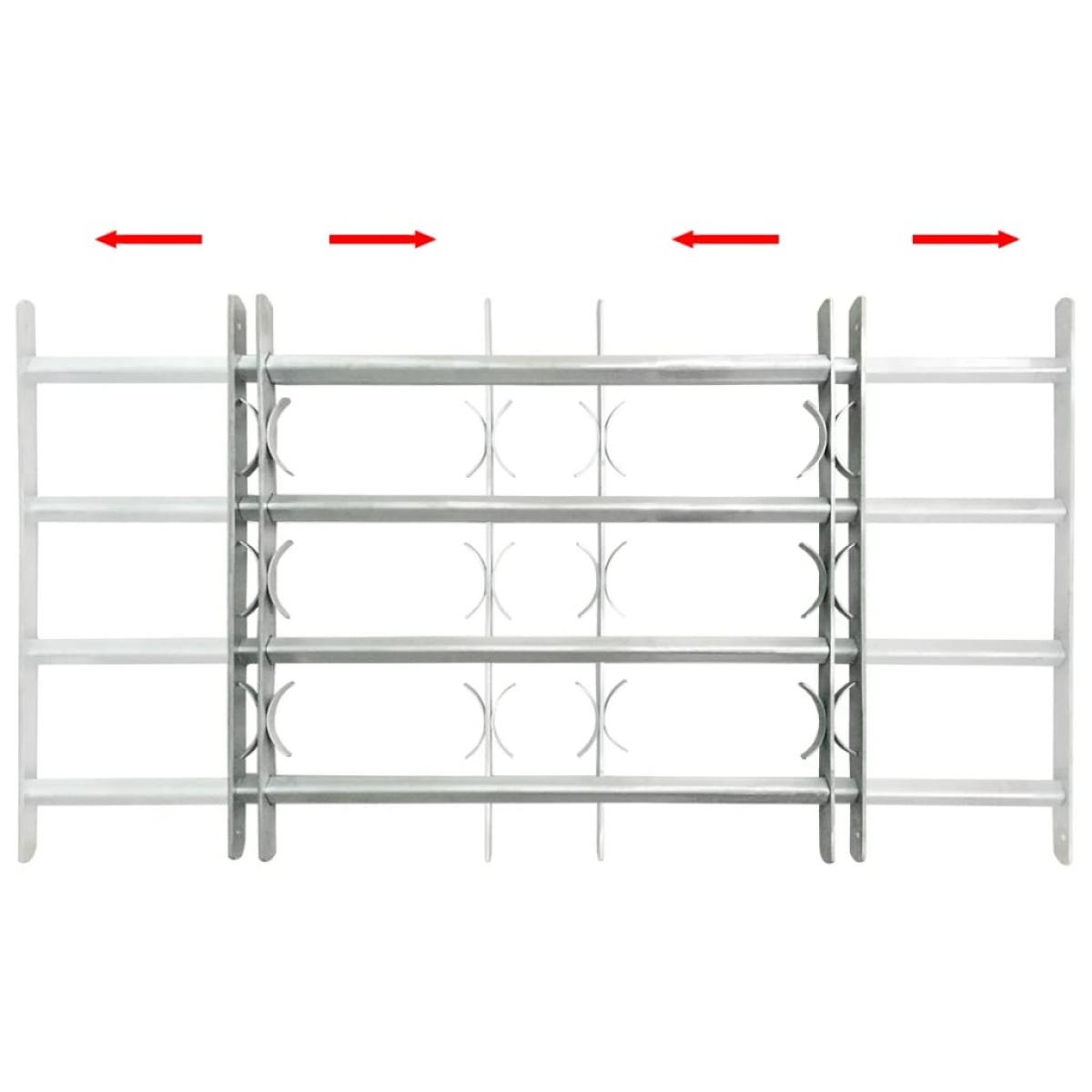 Reja de seguridad ajustable ventana con 4 barras 700-1050 mm