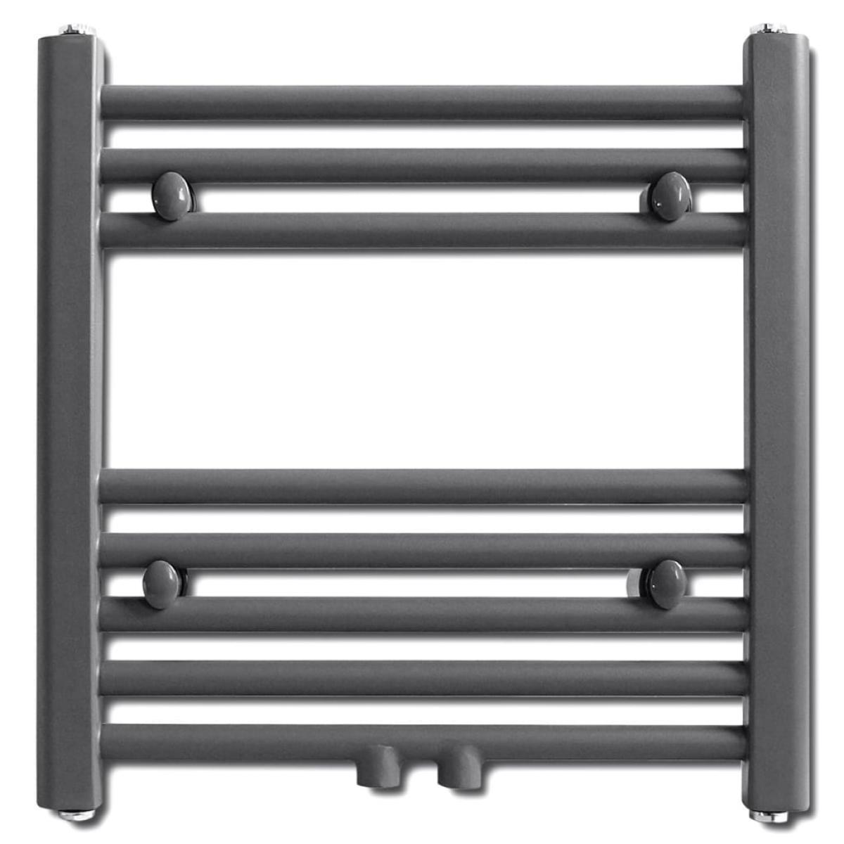 Radiador toallero de baño recto gris 480x480 mm