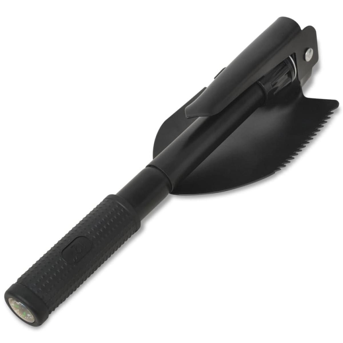 Pala plegable acero de carbono negra