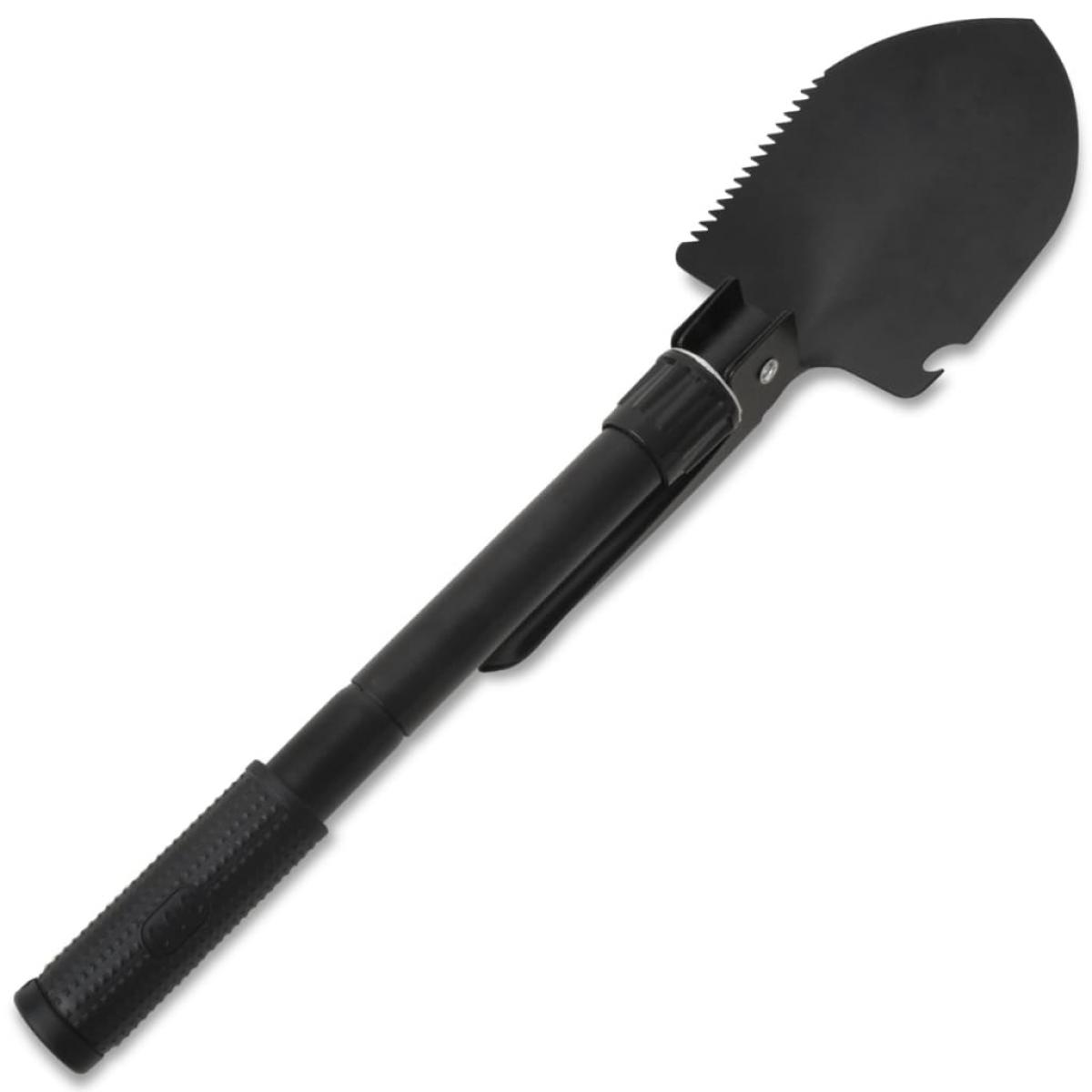 Pala plegable acero de carbono negra