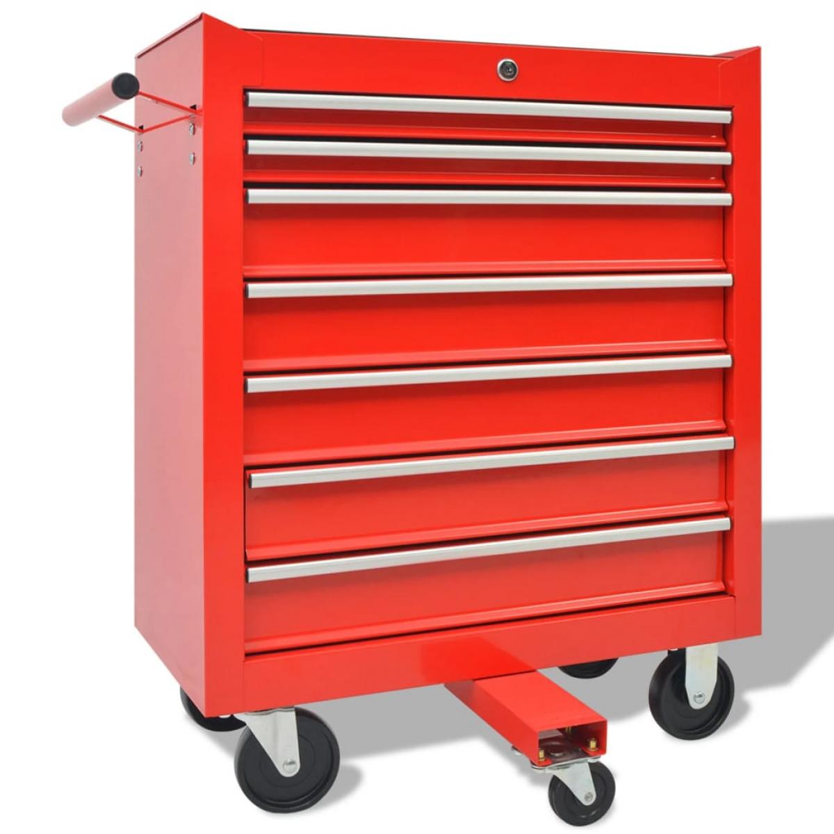 Carrito de herramientas 1125 herramientas acero rojo