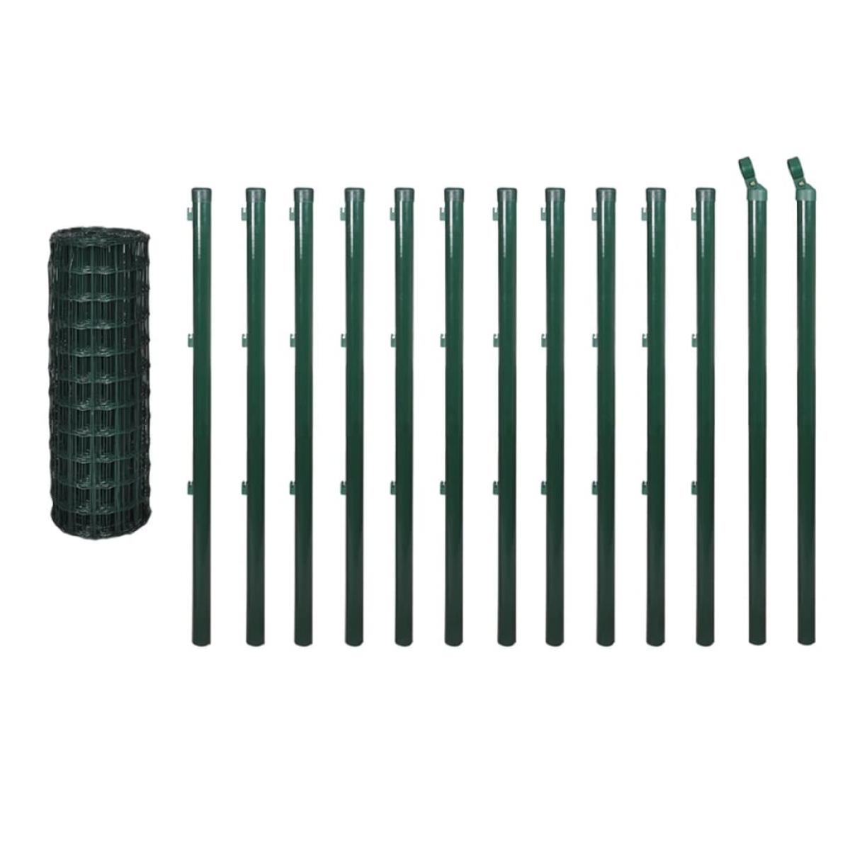 Euro Valla de acero verde 25x1 m