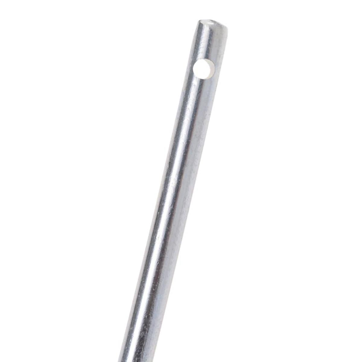 Soporte para planta espiral 5 unidades 170 cm acero galvanizado