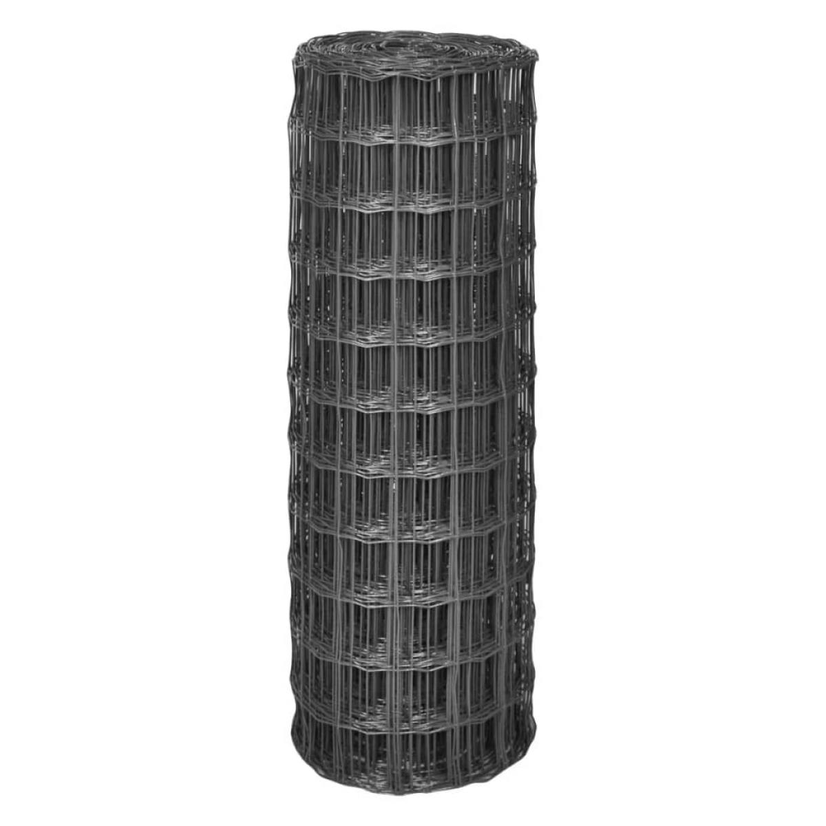 Euro Valla acero gris 25x1 m