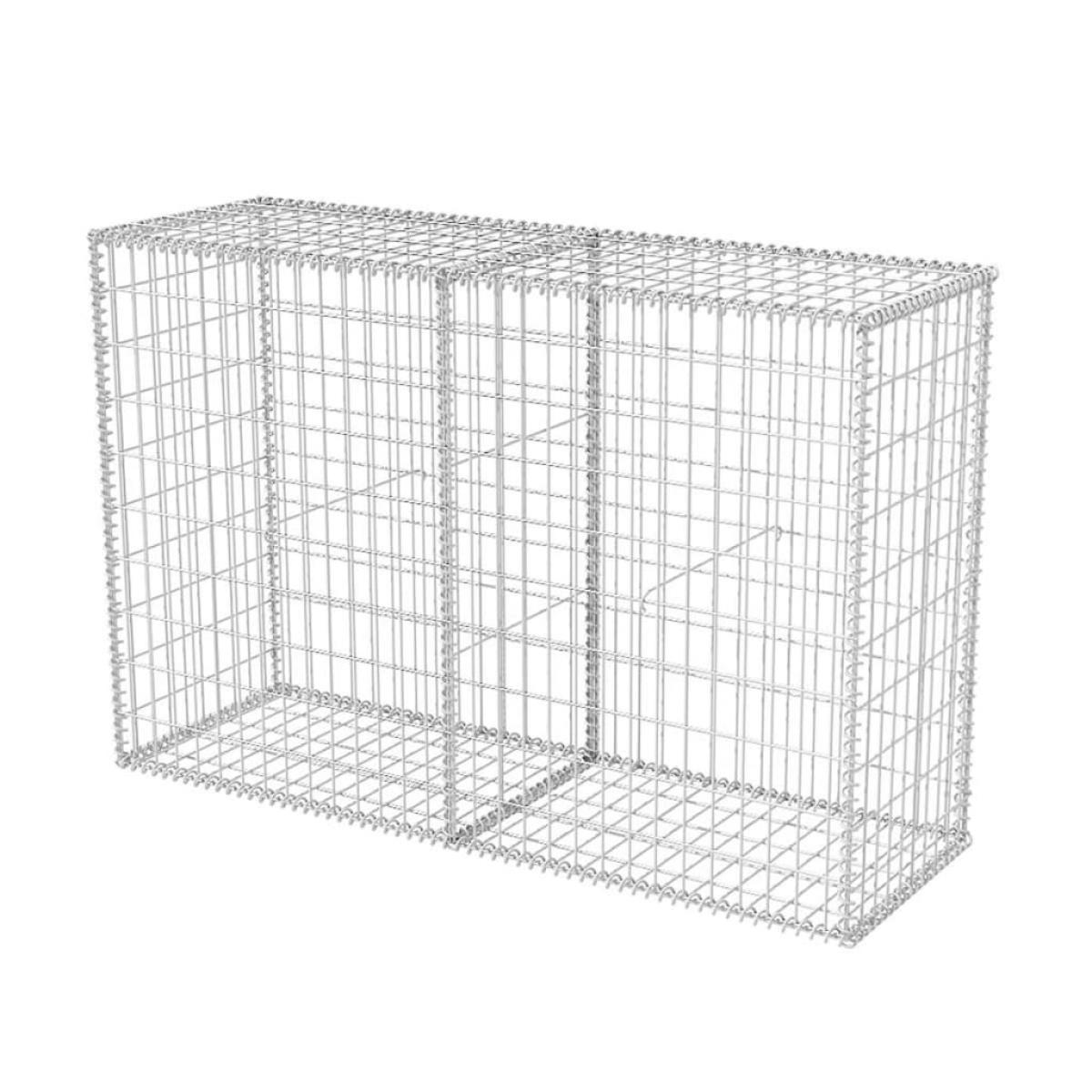 Cesta de muro de gaviones acero galvanizado 150x50x100 cm