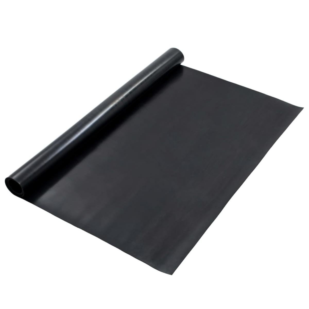 Alfombrilla de goma antideslizante lisa 1,2x2 m 2 mm