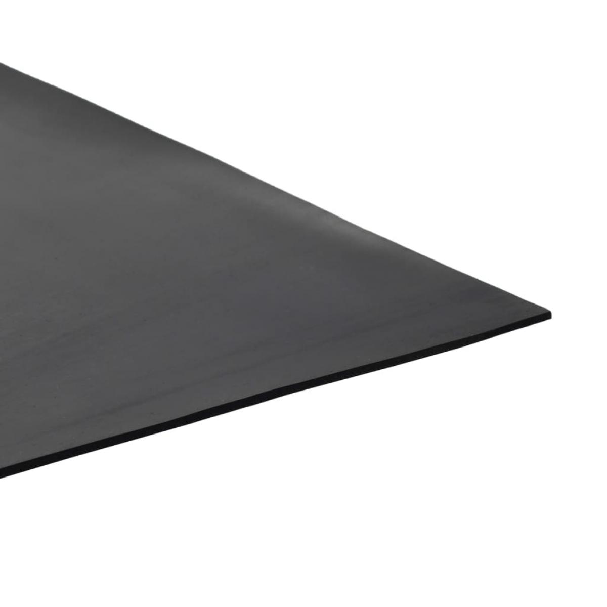 Alfombrilla de goma antideslizante lisa 1,2x2 m 2 mm