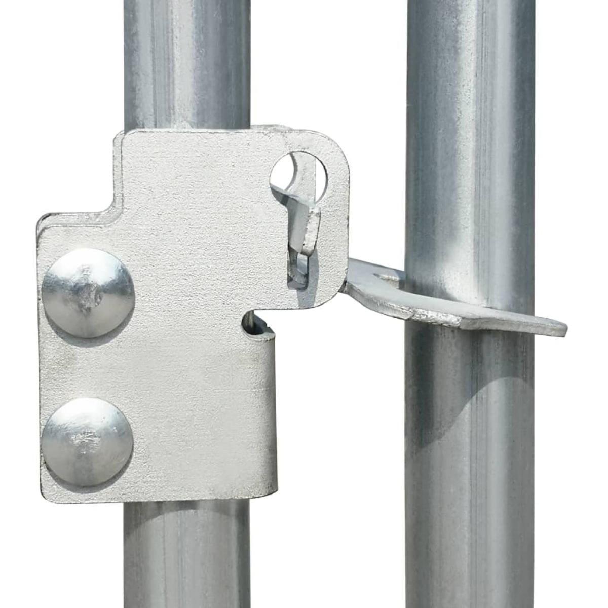 Gallinero de acero galvanizado 8x2x2 m