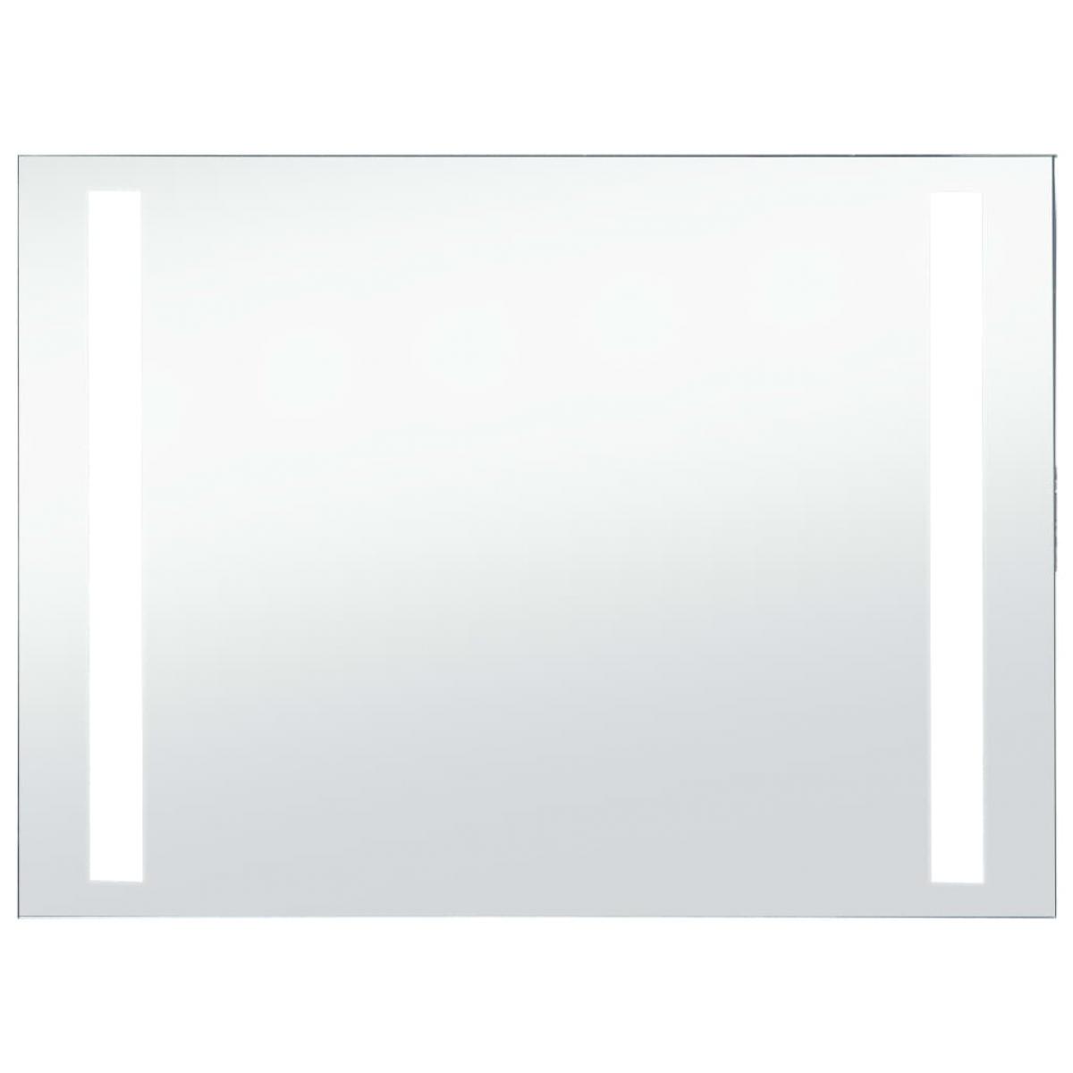 Espejo de pared de baño con LED 100x60 cm